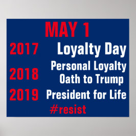 Trump-Präsident für Life Resist Persist Protest Poster