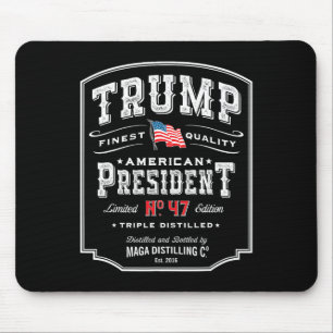 Trump Präsident N 47 Vintage Whiskey USA 1 Mousepad