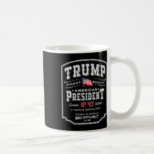 Trump Präsident N 47 Vintage Whiskey USA Kaffeetasse