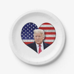 Trump Präsident Sticker Design Pappteller