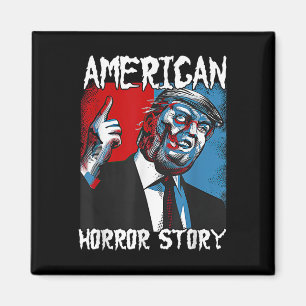 Trump-Präsident Usa Flag Halloween Horror Story Co Magnet