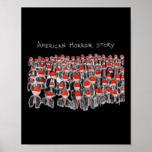 Trump-Präsident Usa Flag Halloween Horror Story Poster