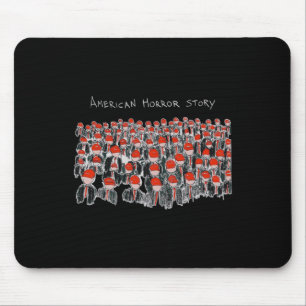 Trump Präsident USA-Flagge Halloween-Horror-Geschi Mousepad