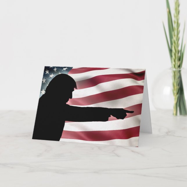 Trump Präsidenten Day Card Feiertagskarte (Vorderseite)