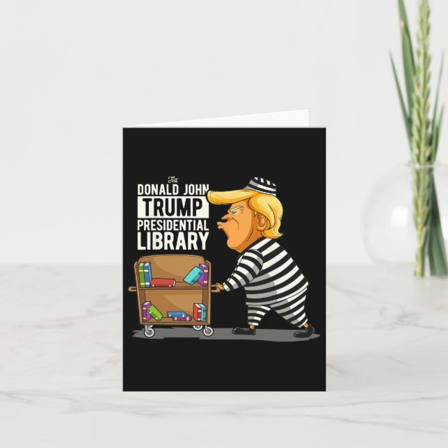 Trump Präsidentenbibliothek Funny Anti Trump Karte (Vorderseite)