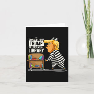 Trump Präsidentenbibliothek Funny Anti Trump Karte
