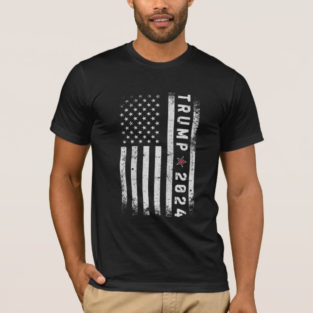 Trump Präsidentschaftswahl 2024 T-Shirt (Vorderseite)