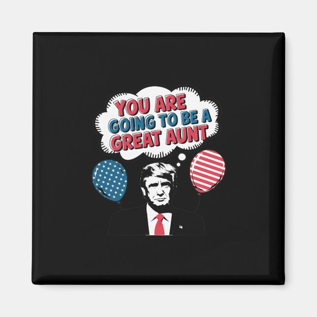 Trump Pregnancy Reveal New Tunt Ankündigung Ameri Magnet (Vorne)