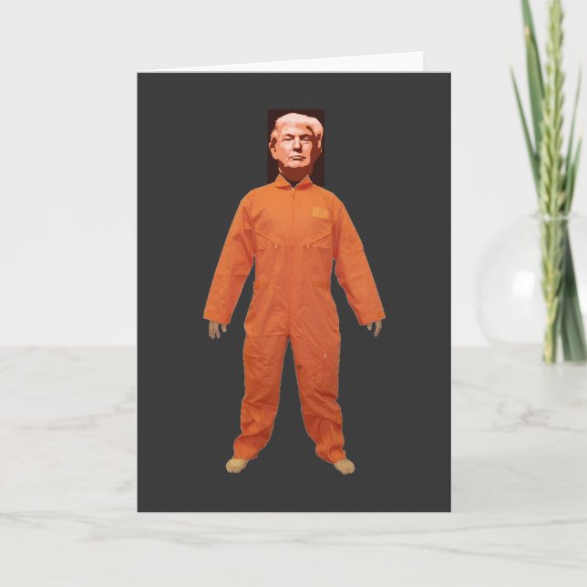 Trump Prisoner Grußkarte Dankeskarte (Vorderseite)
