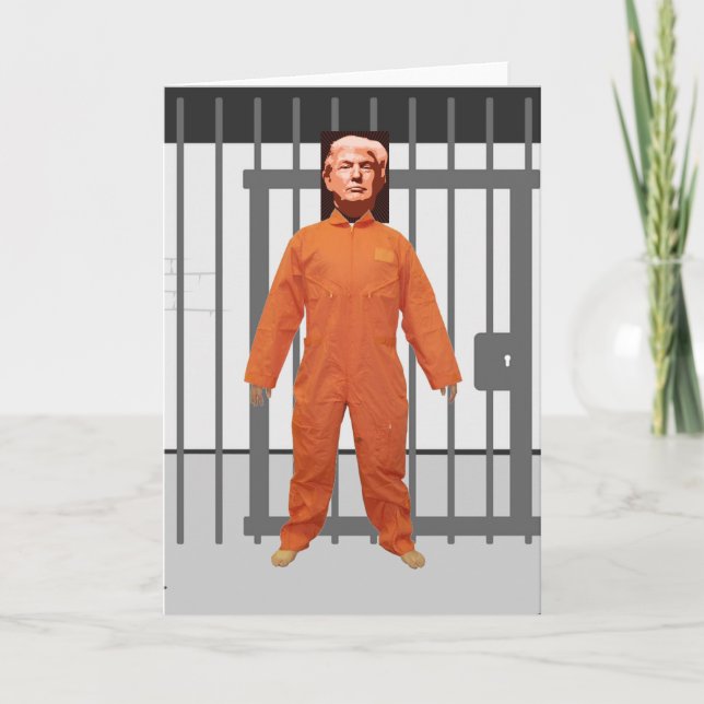 Trump Prisoner Grußkarte Dankeskarte (Vorderseite)