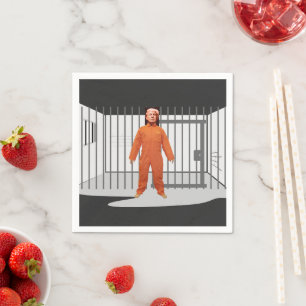 Trump Prisoner Paper Napkin Serviette