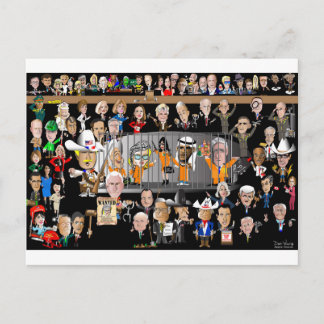 Trump Pros und Cons Postkarte