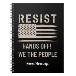 Trump Protest-Shirt - Anti-Politisches Hemd Notizblock