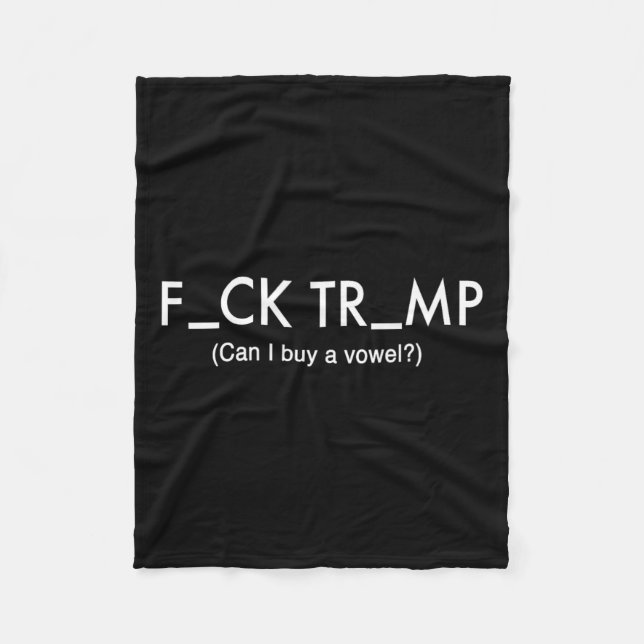Trump Protest T Shirt Fleecedecke (Vorderseite)