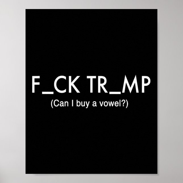 Trump Protest T Shirt Poster (Vorne)