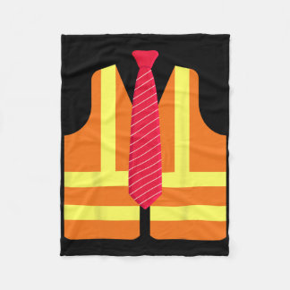 Trump Proud To Be Garbyge Hi-vis Vest Red Tie Cost Fleecedecke