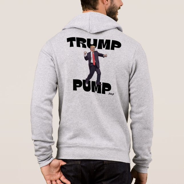 "Trump Pump" Bella Leinwand Hoodie (Rückseite)