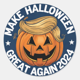 Trump-Pumpkin-Sticker Runder Aufkleber