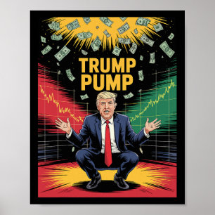 Trump pumpt Geld 1 Poster