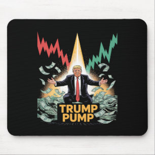Trump pumpt Geld Lustige Grafik Trump 2025 Mousepad