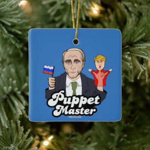 Trump Puppet Master - Wladimir Putin Keramikornament