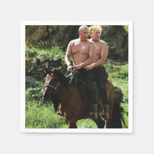 TRUMP PUTIN SERVIETTE