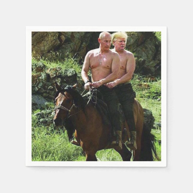 TRUMP PUTIN SERVIETTE (Vorderseite)