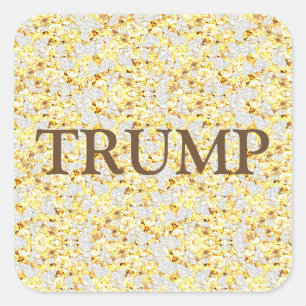 TRUMP QUADRATISCHER AUFKLEBER