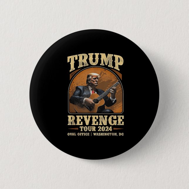 Trump-Rache Tour 2024 Button (Vorderseite)