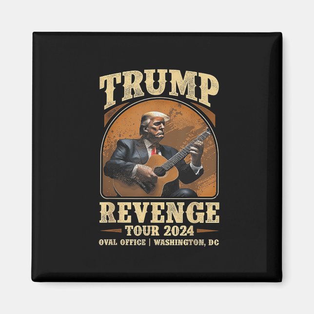 Trump-Rache Tour 2024 Magnet (Vorne)
