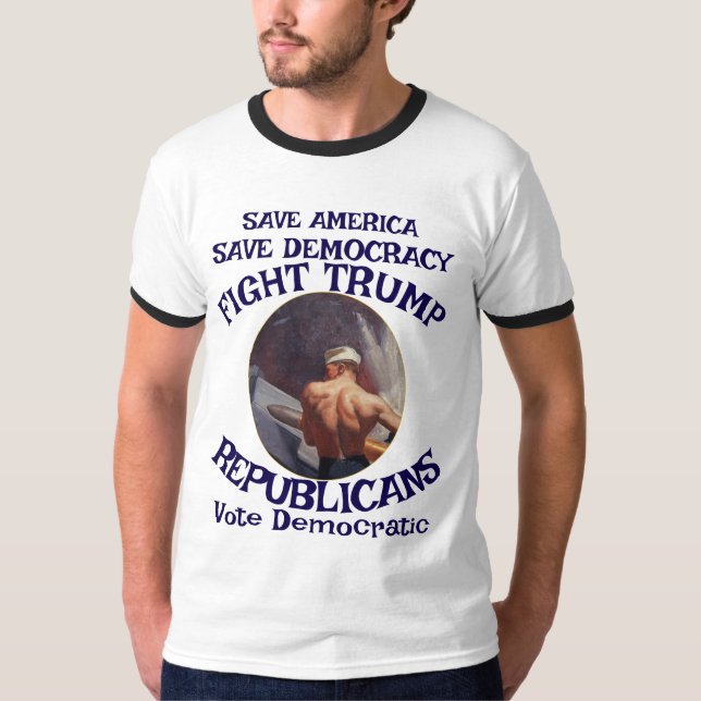 Trump Raglan T-Shirt (Vorderseite)
