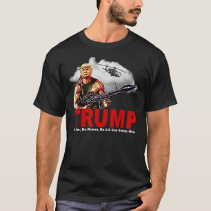 Trump Rambo America Republikanischer Spaß Patrioti T-Shirt