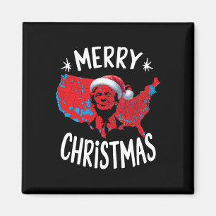 Trump Red Election Map frohe Weihnachten Trump Win Magnet