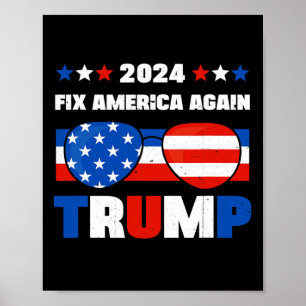 Trump repariert Amerika wieder Donald Trump Konser Poster
