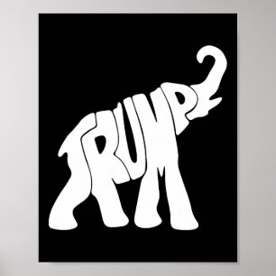 Trump Republikaner Elephant Trump Unterstützer Prä Poster
