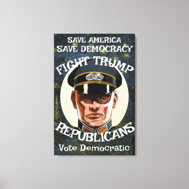 Trump Republikanischer Party Grad Rentirement Wedd Leinwanddruck (Vorderseite)