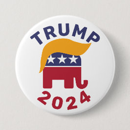 Trump Republikanischer Rundknopf, groß, 1,5 mm Button
