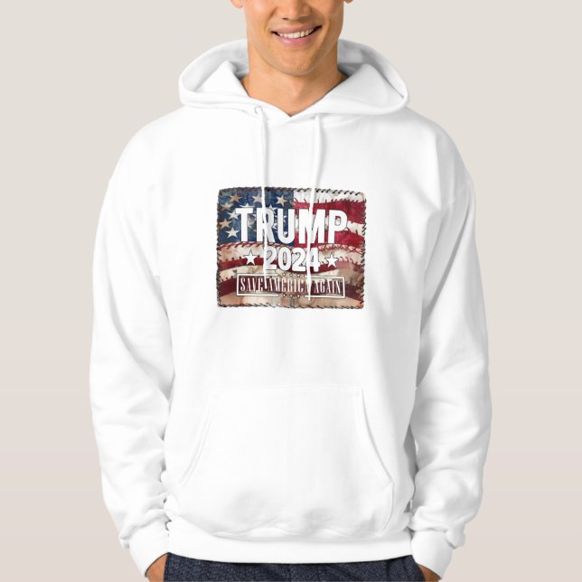Trump! rett wieder Amerika. Hoodie (Vorderseite)