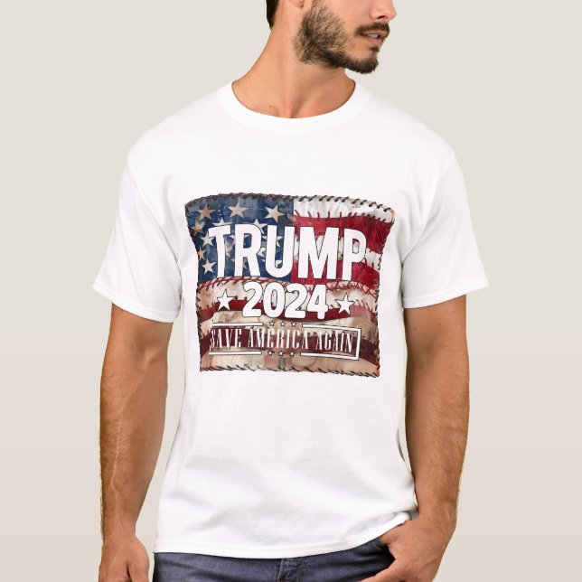 Trump! rett wieder Amerika. T-Shirt (Vorderseite)