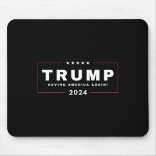 Trump Rette Amerika wieder am 4. Juli 2024 Maga Mousepad