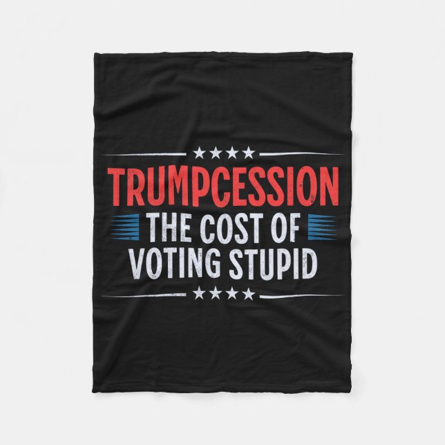 Trump-Rezession Fleecedecke (Vorderseite)