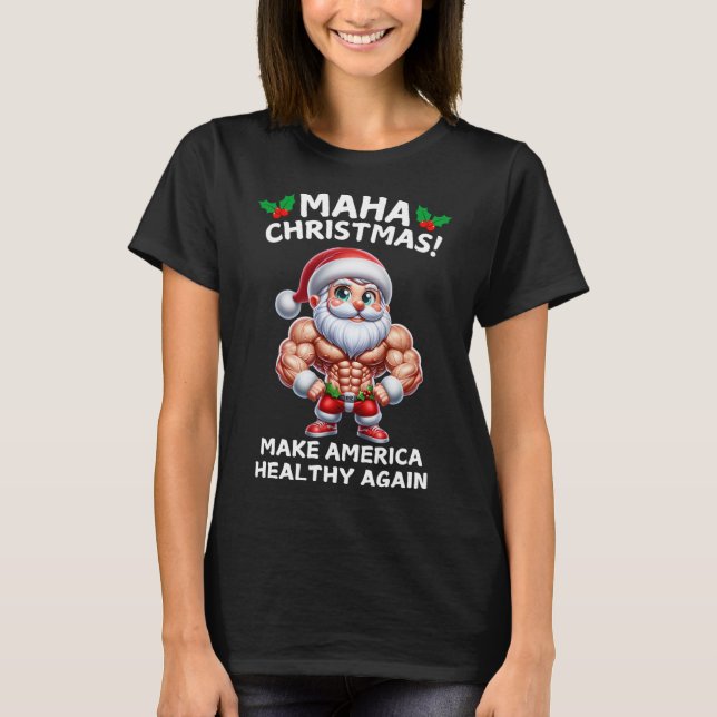 Trump Rfk Jr Christmas Santa Maha Weihnachtsferien T-Shirt (Vorderseite)