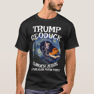 Trump Road Bike Geoduck Jesus Republikaner WH T-Shirt