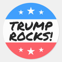 TRUMP ROCKS Rundaufkleber