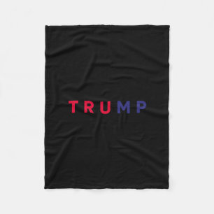 Trump Rot Weiß Blau USA Patriotischer Trump-Anhäng Fleecedecke