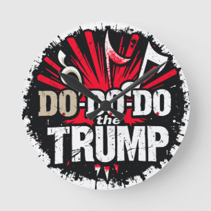 Trump Runde Wanduhr