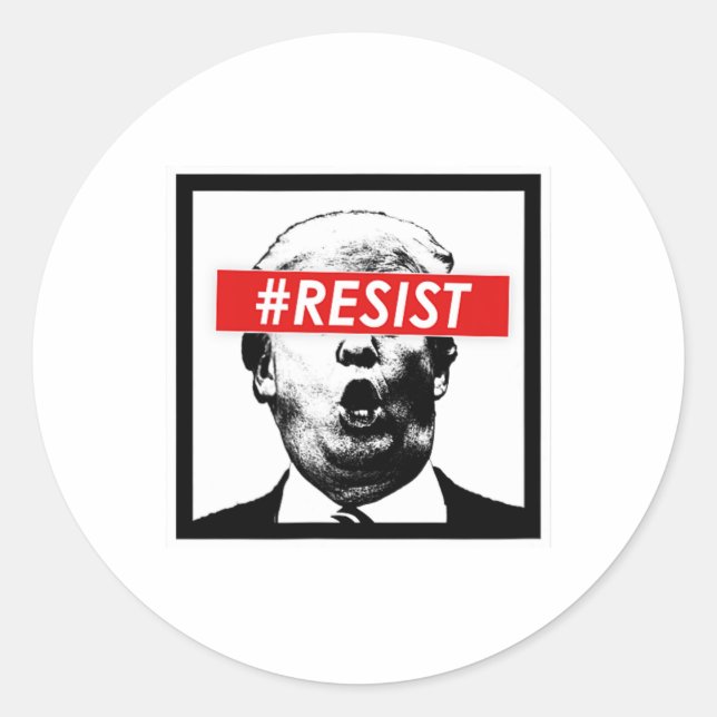 Trump Runder Aufkleber (Vorderseite)
