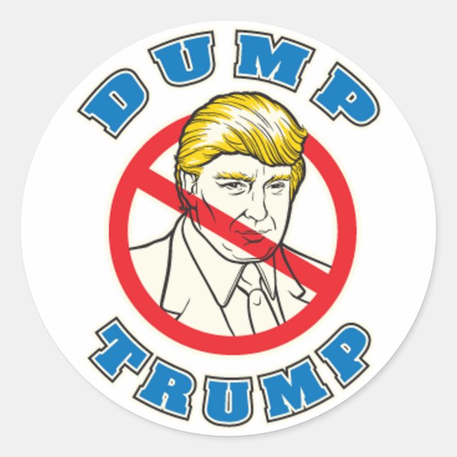 Trump Runder Aufkleber (Vorderseite)