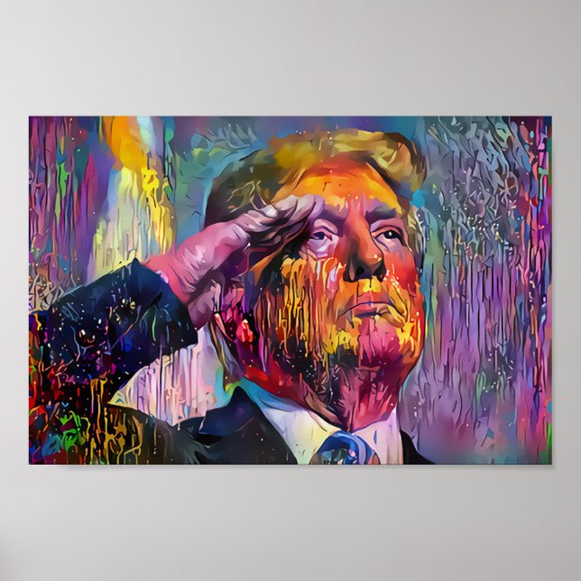 Trump Salute - New Orleans Style - Poster (Vorne)