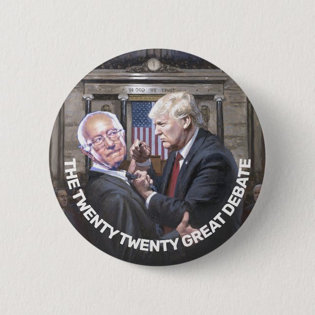 Trump Sanders Button (Vorderseite)